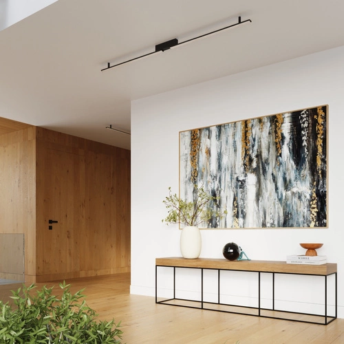 Plafon sufitowy LED LAGOM czarny nowoczesny do salonu i kuchni 3000K Thoro