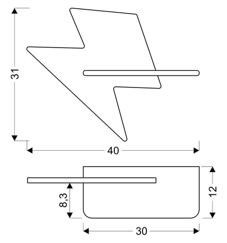 Kinkiet ścienny Lightning LED 4W złoty klasyczny drewniany do pokoju dziecięcego CANDELLUX