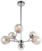 Lampa wisząca Best 6x40W E14 chrom+miedź
