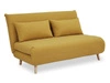 Sofa rozkładana z funkcją spania Arriba 2-osobowa żółta nowoczesna do salonu Intesi
