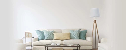 Lampa podłogowa trójnóg Aruba czarna z abażurem drewniana do salonu Lysne 149 cm