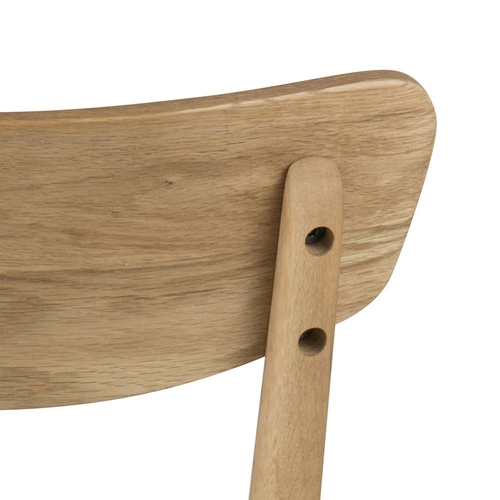 Krzesło Solen Oak Grey – szare krzesło dębowe tapicerowane w stylu skandynawskim