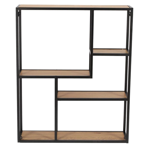 Regał wiszący Seaford VIII metalowy na książki i dekoracje do salonu w stylu industrialnym 75 cm