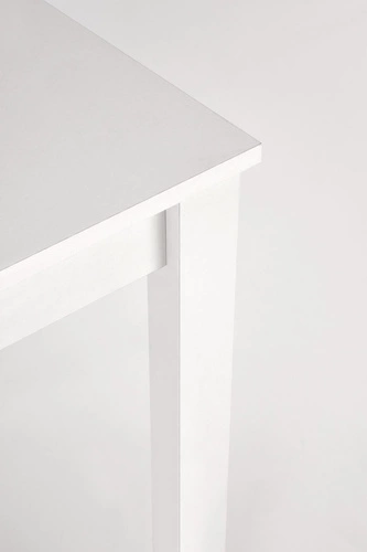 Stół rozkładany Nigot biały do jadalni i kuchni nowoczesny prostokątny 100-135x60 cm Intesi