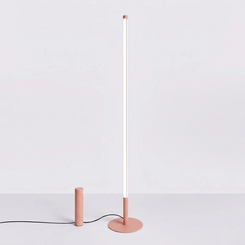 Lampa stojąca do salonu TRANG nowoczesna LED brzoskwiniowa 150 cm