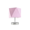 Lampka nocna PASADENA nowoczesna z jasnoróżowym abażurem do sypialni i salonu LYSNE