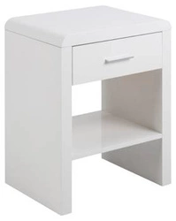 Szafka nocna biała z szufladą 45 cm nowoczesna Actona Supernova – elegancki stolik nocny