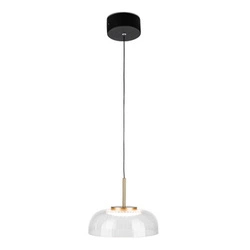 Lampa sufitowa LED Vitrum nowoczesna szklana czarno-złota do salonu ALTAVOLA DESIGN