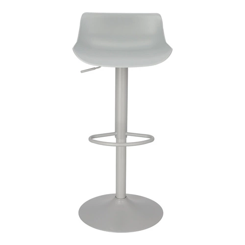 Hoker regulowany z oparciem Simplet Bar One szary mat obrotowy nowoczesny do kuchni