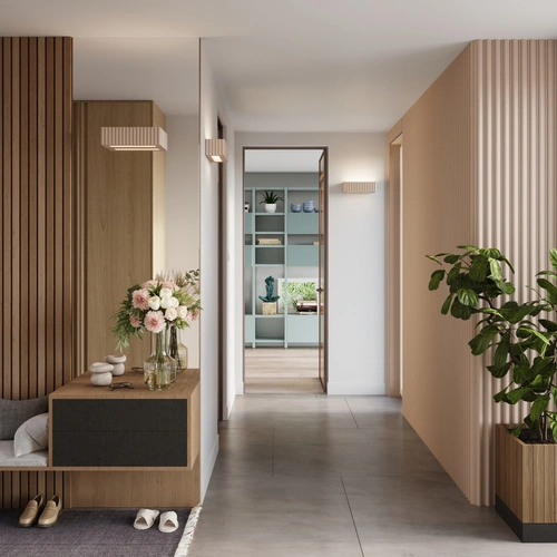 Kinkiet ścienny RIGATA taupe nowoczesny ceramiczny do salonu
