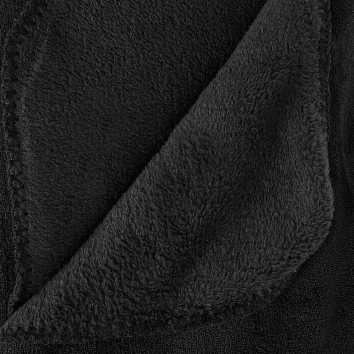 Koc Pled mikroplusz 180x230cm czarny