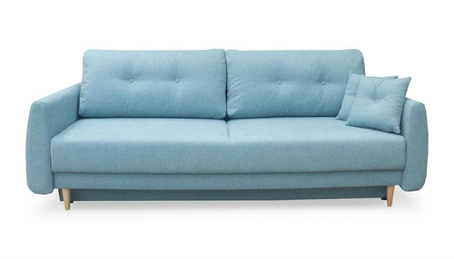 Sofa Forn z funkcją spania niebieska buk