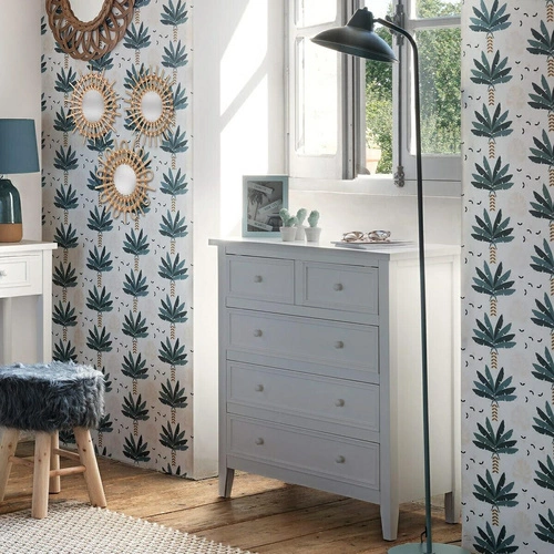 Komoda Charme 5 szuflad biała Outlet