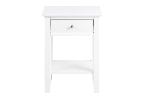 Szafka nocna biała z szufladą 45 cm nowoczesna Linnea Actona elegancka do sypialni