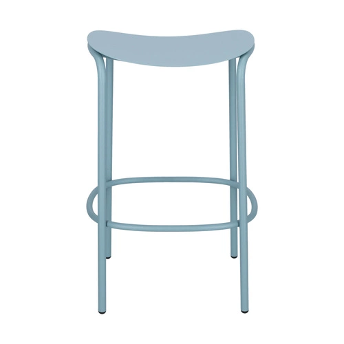 Hoker metalowy Trick niebieski 65 cm nowoczesny bez oparcia do kuchni i wyspy SCAB Design