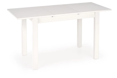 Stół rozkładany Nigot biały do jadalni i kuchni nowoczesny prostokątny 100-135x60 cm Intesi