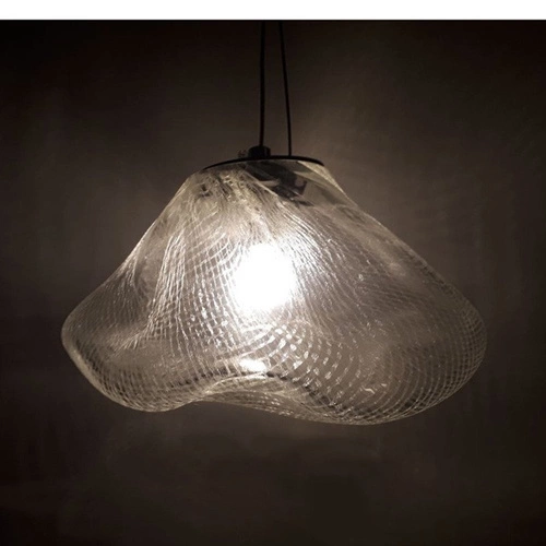 Lampa wisząca kula ICY transparentna 20 cm nowoczesna nad stół do salonu Step into Design