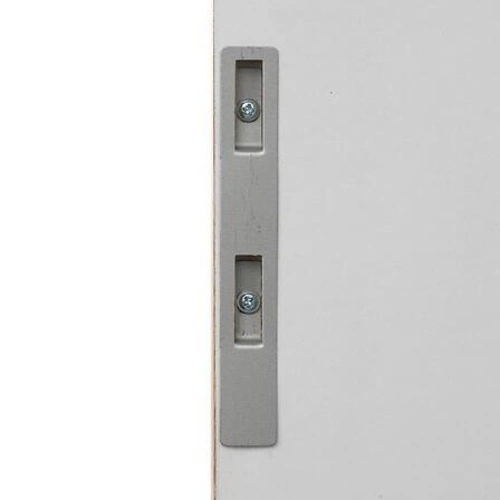 Lustro prostokątne Firsty białe do zawieszenia na drzwi do przedpokoju lub sypialni 94x34 cm