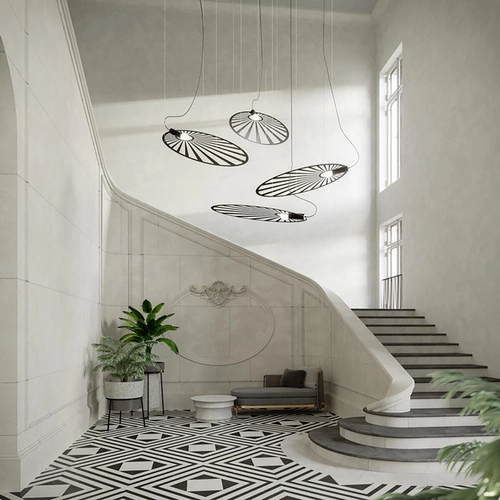 Lampa wisząca LEHDET czarna nowoczesna metalowa do salonu i jadalni regulowana 150 cm