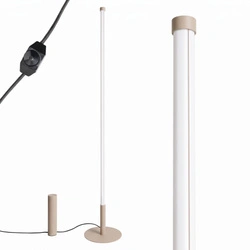 TRANG lampa stojąca LED do salonu nowoczesna taupe 3000K