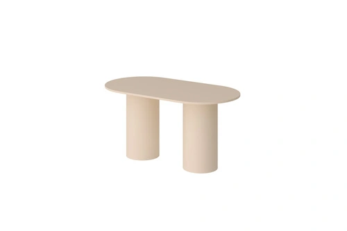 Stół Irmo do jadalni i salonu nowoczesny owalny cappucino 150x80 cm