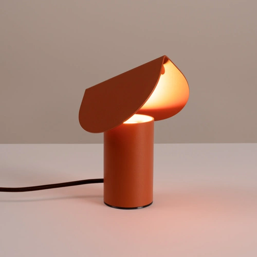 Lampa biurkowa LED BISCUIT nowoczesna terrakota do gabinetu