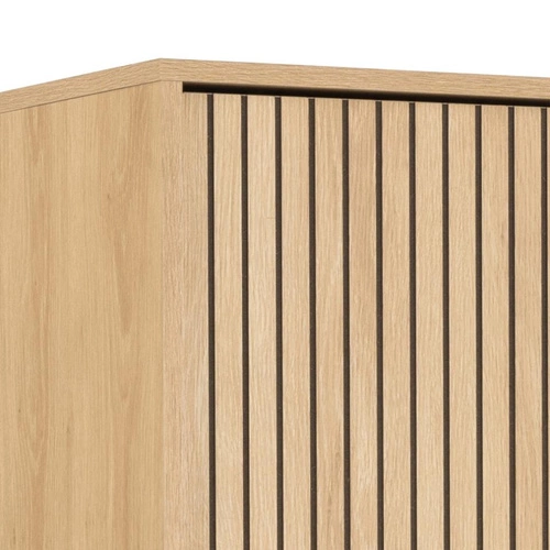 Szafa Albany wąska z lamelami dąb naturalny nowoczesna do sypialni lub garderoby