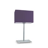 Lampka nocna AMALFI nowoczesna fioletowa z abażurem do sypialni i salonu LYSNE 40 cm