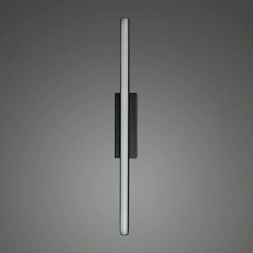 Nowoczesny kinkiet LED LINEA No.1 czarny 38,5 cm do salonu i sypialni ALTAVOLA DESIGN