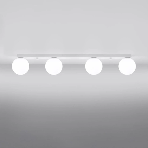 Plafon sufitowy nowoczesny biały YOLI 4 metalowy do salonu i sypialni SOLLUX LIGHTING