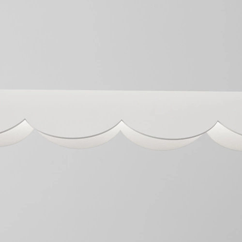 Lampa sufitowa LED BISCUIT biała nowoczesna z regulacją wysokości do salonu i jadalni