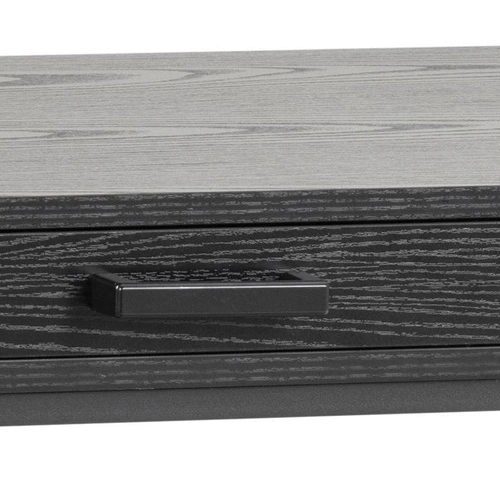 Biurko nowoczesne z szufladą Seaford czarne 110 cm do pracy i pokoju młodzieżowego Actona