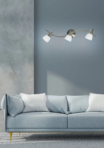 Lampa sufitowa Selia listwa 3x40W G9 nikiel mat/chrom biały (bż)