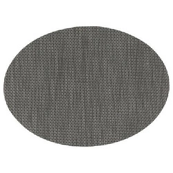 Czarna okrągła podkładka pod talerz Maoli 48x35 cm do kuchni i jadalni 5five