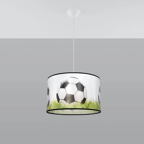 Nowoczesna lampa wisząca FOOTBALL C 40 do pokoju dziecka motyw piłki nożnej 40 cm