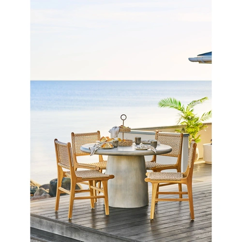 Taca dekoracyjna okrągła Rifbjerg trawa morska naturalna do serwowania