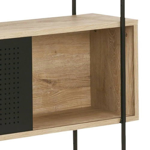 Regał Angus II naturalny/czarny