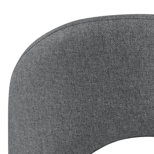 Hoker z oparciem Ayla tapicerowany szary jasny 65 cm do kuchni nowoczesny Actona