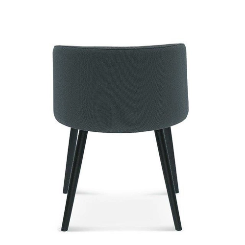 Krzesło tapicerowane z podłokietnikami Fameg Skip bukowe nowoczesne do jadalni personalizowane