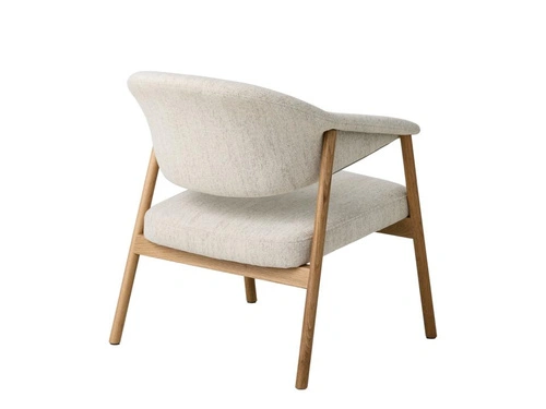 Fotel do salonu Elk Harmony 110 piaskowy skandynawski dąb naturalny