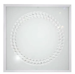 Plafon Lux 29x29 16W LED 6500K biały  duży ring
