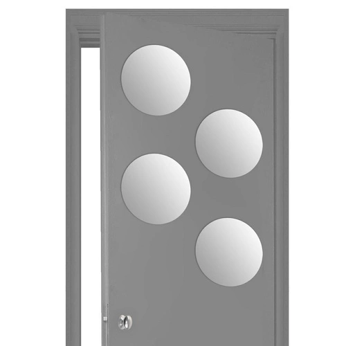 Zestaw 4 luster okrągłych samoprzylepnych 30 cm 5five simply smart do przedpokoju