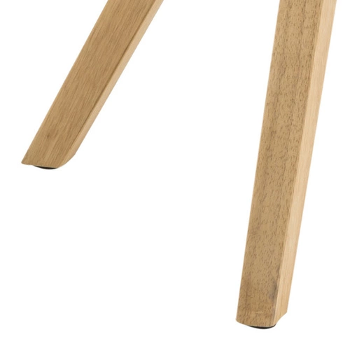 Krzesło tapicerowane Dima Actona szare skandynawskie do jadalni i salonu na drewnianych nogach