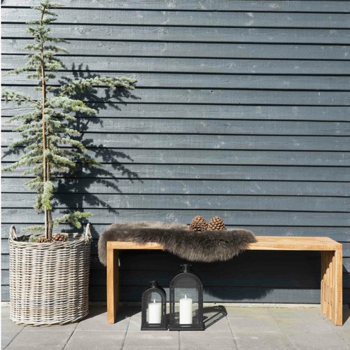 Zestaw 2 koszy dekoracyjnych Indo rattan boho do salonu i na taras House Nordic