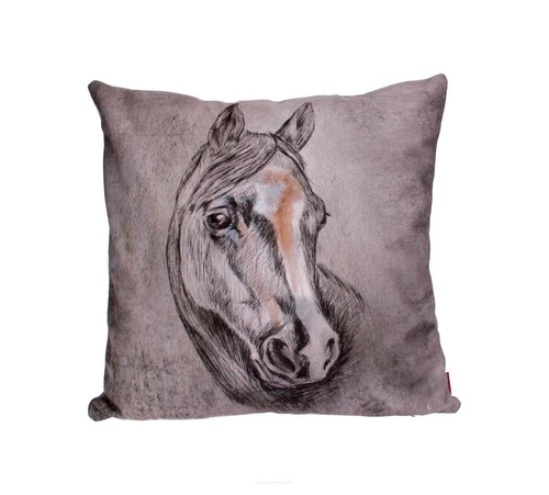 Poduszka dekoracyjna welurowa antyalergiczna LORD 40x40 do salonu i sypialni szara