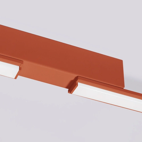 Plafon sufitowy LED LAGOM czerwony nowoczesny do salonu i kuchni Thoro 3000K