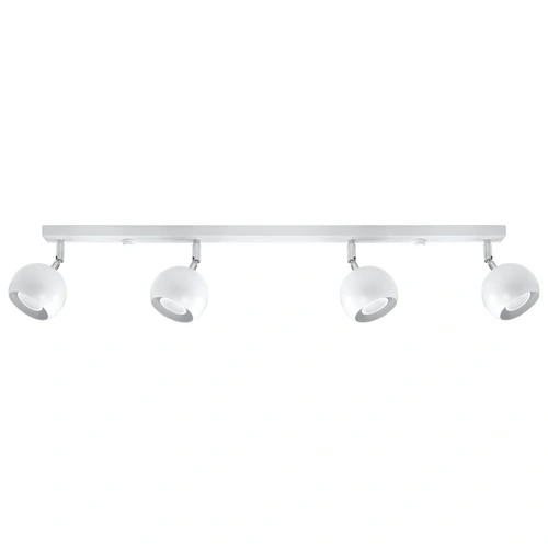 Plafon sufitowy biały Oculare 4L Sollux nowoczesny metalowy do salonu i kuchni 80cm