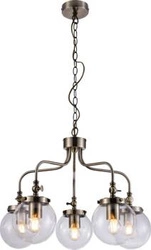 Lampa wisząca Ballet 5x40W E27 patynowy