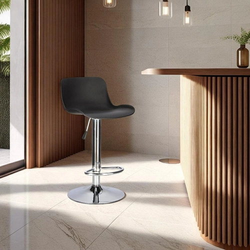 Stołek barowy Inge szary/ chrom Outlet