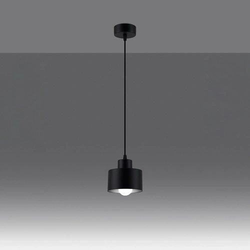 Lampa wisząca SAVAR 1 czarna nowoczesna regulowana metalowa do salonu i kuchni